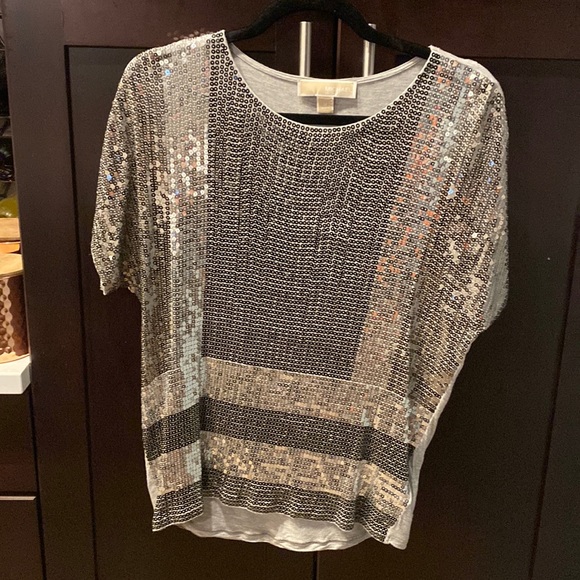 Michael Kors Sequin T-Shirt - Picture 1 of 4
